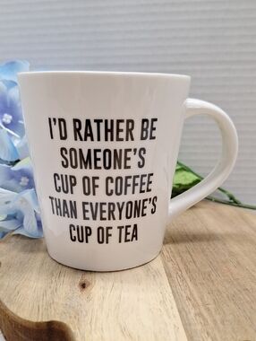 🛍2/$15🛍 #ABK Indigo Mug" I,d Rather Be Someone,s  Cup Of Coffee.